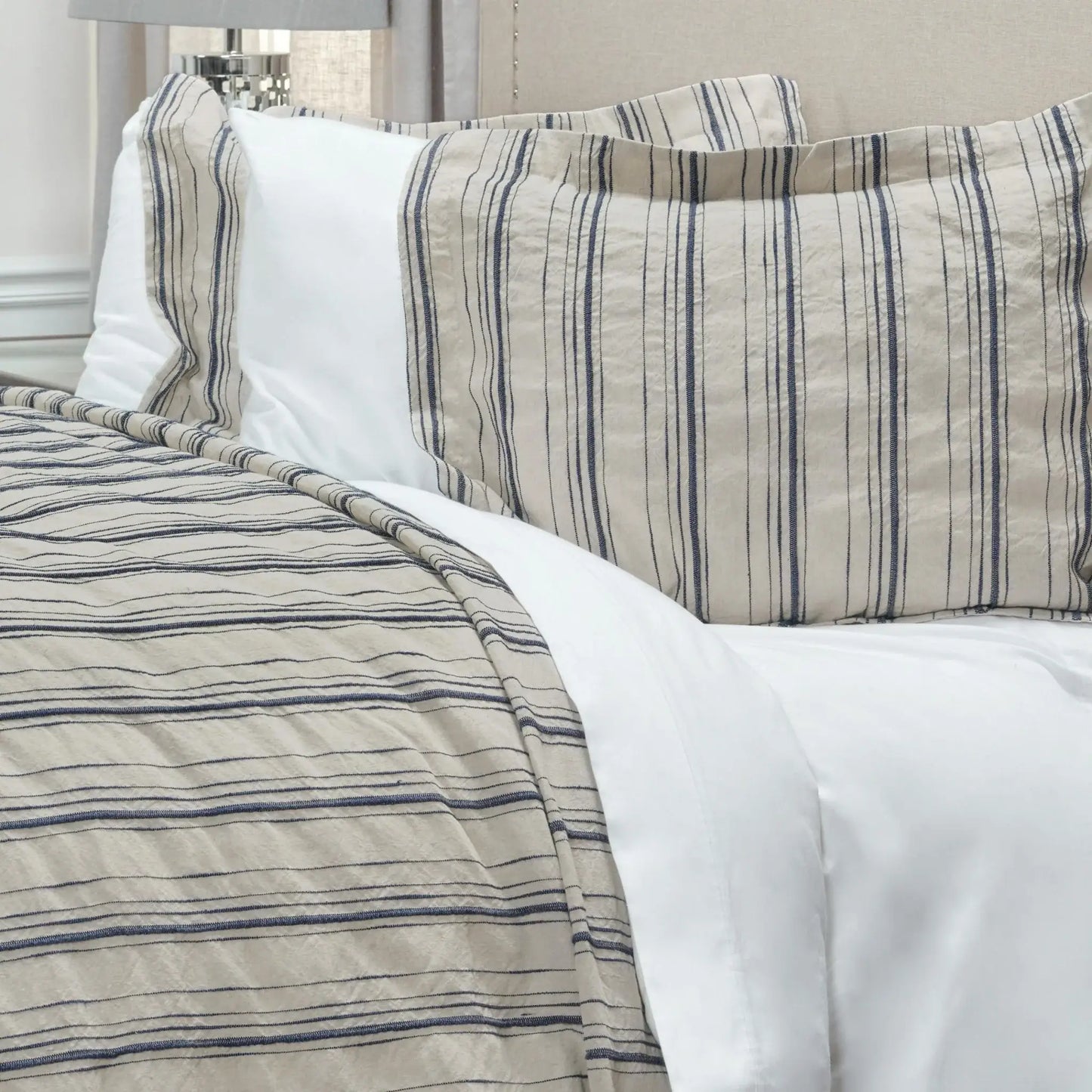Natural King Linen 300 Thread Count Dry Clean Only Duvet Cover - Homeroots - Flyclothing LLC