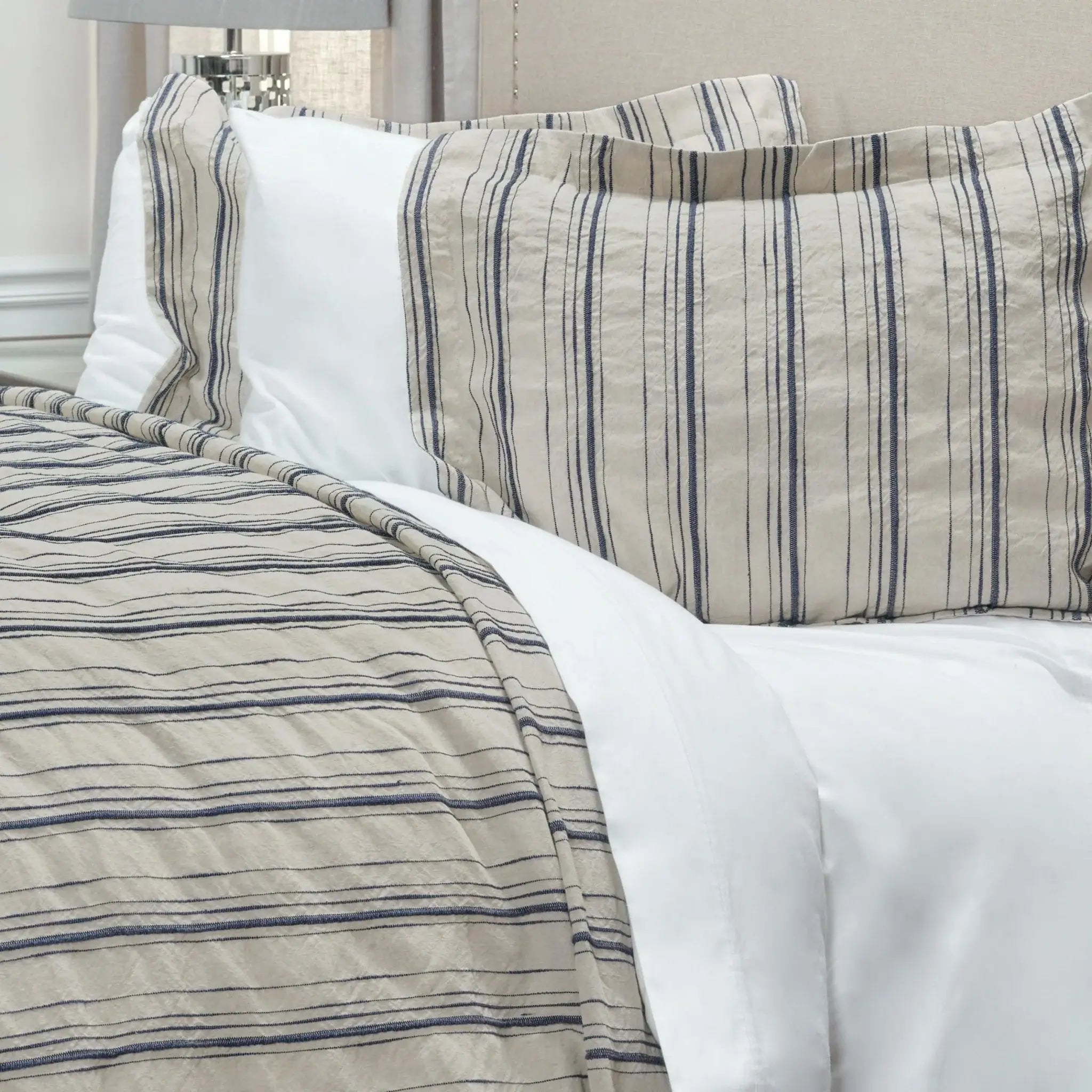 Natural King Linen 300 Thread Count Dry Clean Only Duvet Cover - Homeroots - Flyclothing LLC
