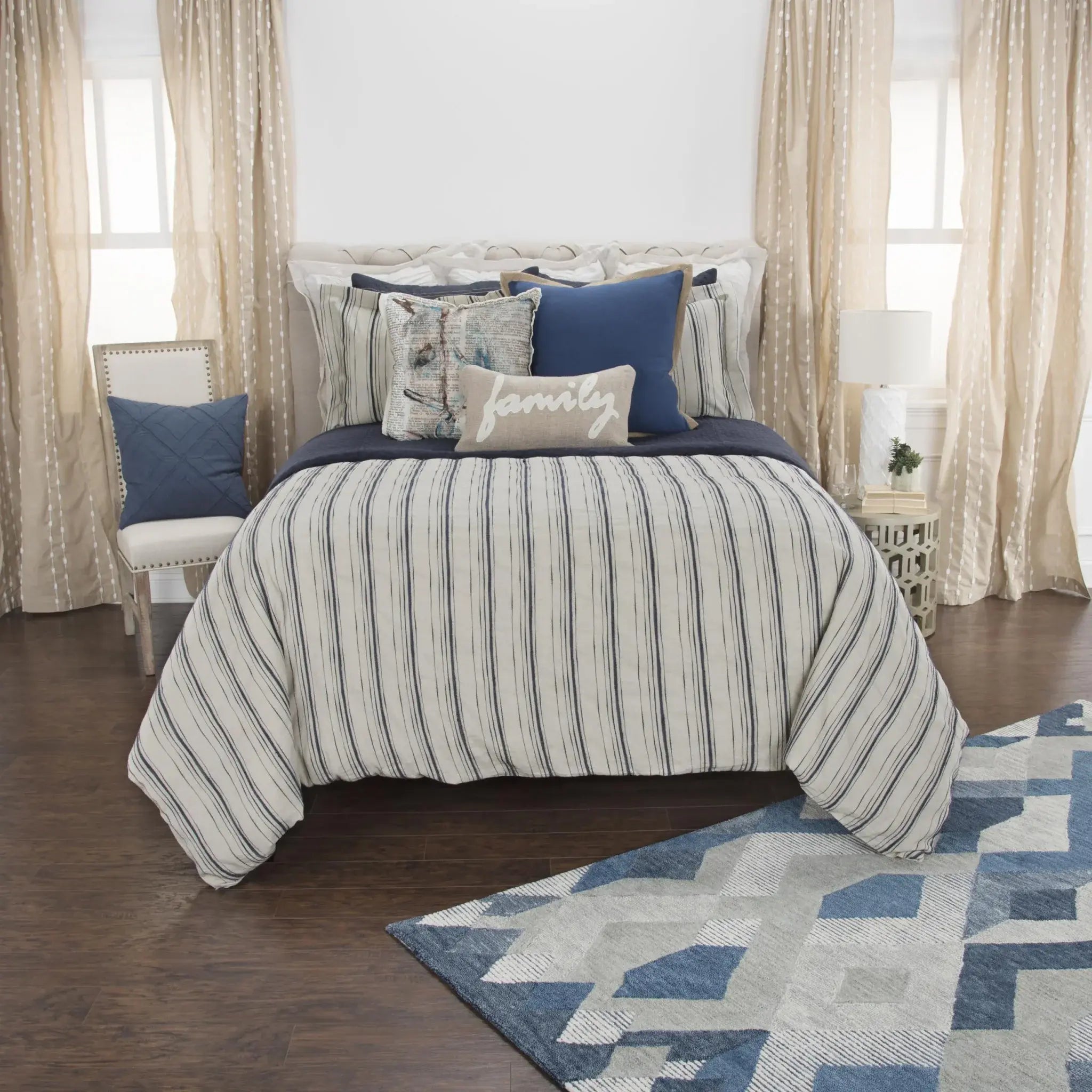 Natural King Linen 300 Thread Count Dry Clean Only Duvet Cover - Homeroots - Flyclothing LLC