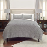 Gray King 100% Cotton 300 Thread Count Dry Clean Only Down Alternative Comforter - Homeroots - Flyclothing LLC