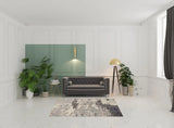 5' X 7' Ivory And Grey Abstract Power Loom Non Skid Area Rug - Homeroots - Flyclothing LLC