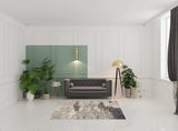 5' X 7' Ivory And Grey Abstract Power Loom Non Skid Area Rug - Homeroots - Flyclothing LLC