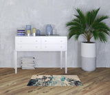 2' X 4' Ivory And Teal Blue Abstract Power Loom Non Skid Area Rug - Homeroots