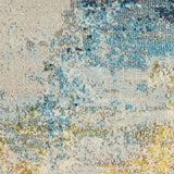 2' X 6' Sealife Abstract Power Loom Non Skid Runner Rug - Homeroots - Flyclothing LLC
