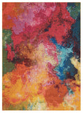 5' X 7' Palette Abstract Power Loom Non Skid Area Rug - Homeroots - Flyclothing LLC