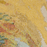 2' X 6' Wave Abstract Power Loom Non Skid Runner Rug - Homeroots - Flyclothing LLC