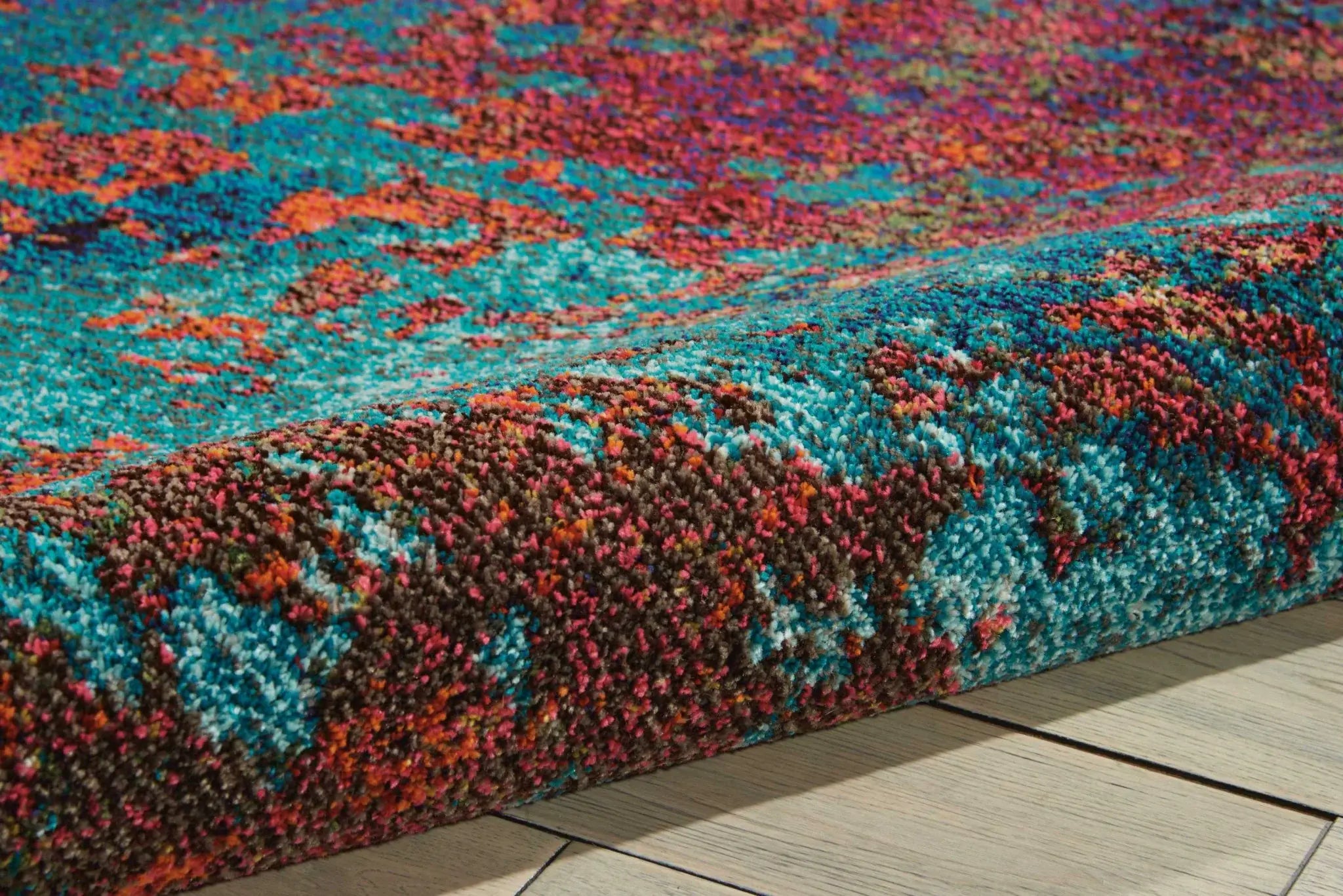 4' X 6' Atlantic Abstract Power Loom Non Skid Area Rug - Homeroots - Flyclothing LLC