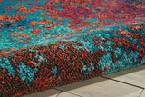 4' X 6' Atlantic Abstract Power Loom Non Skid Area Rug - Homeroots - Flyclothing LLC