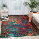 5' X 7' Atlantic Abstract Non Skid Area Rug - Homeroots - Flyclothing LLC