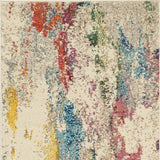 2' X 6' Ivory Abstract Power Loom Non Skid Area Rug - Homeroots - Flyclothing LLC
