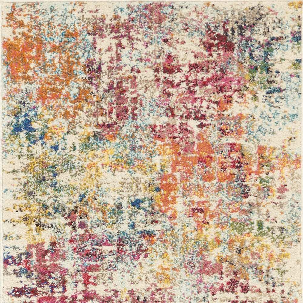 2' X 6' Pink Abstract Power Loom Distressed Non Skid Area Rug - Homeroots - Flyclothing LLC