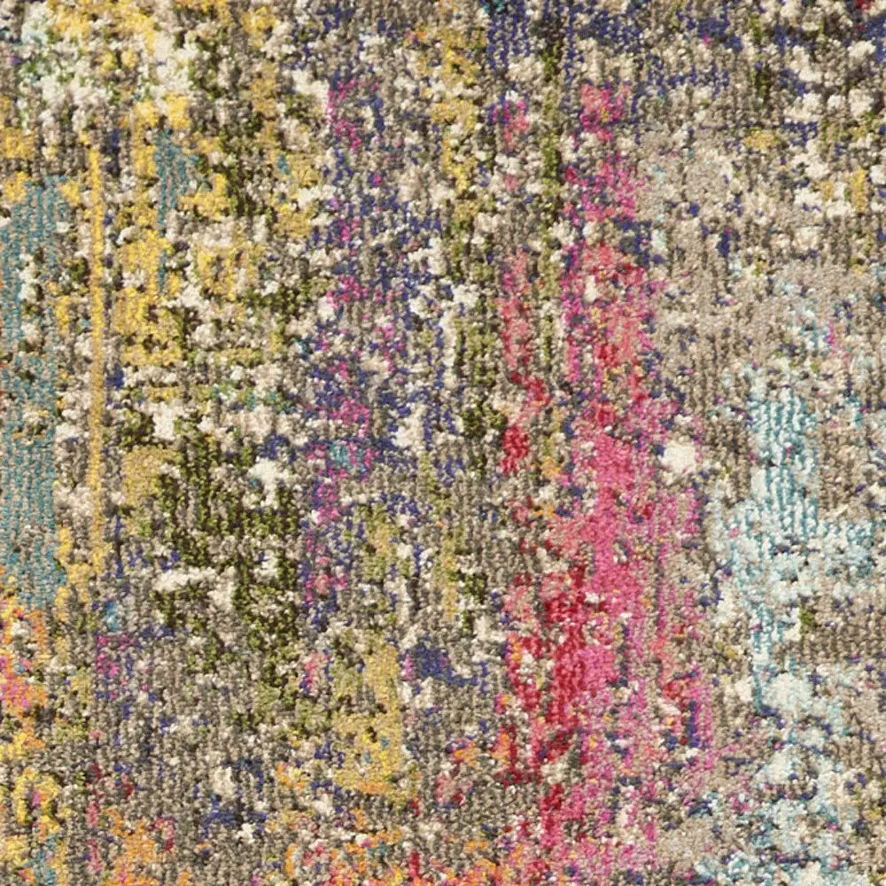 2' X 6' Sunset Abstract Power Loom Non Skid Area Rug - Homeroots - Flyclothing LLC