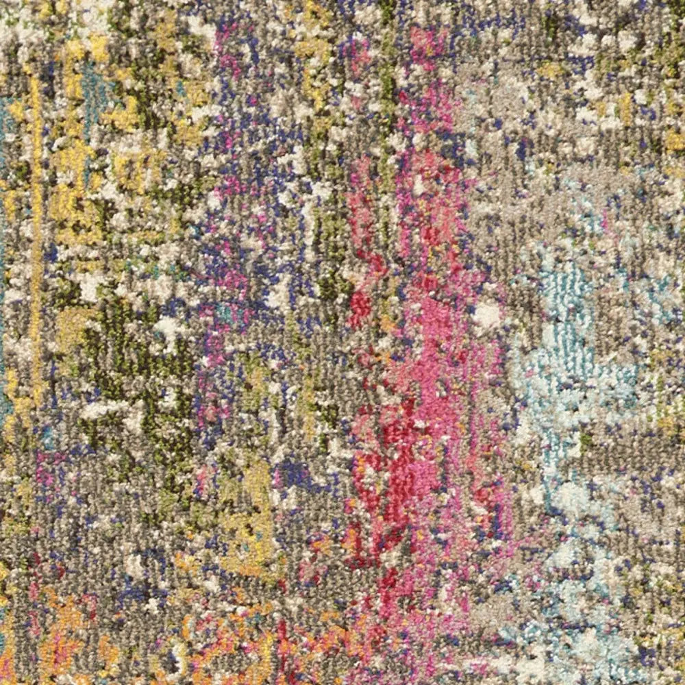 2' X 8' Sunset Abstract Power Loom Non Skid Runner Rug - Homeroots - Flyclothing LLC