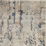 2' X 4' Beige And Grey Abstract Power Loom Non Skid Area Rug - Homeroots