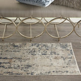 2' X 4' Beige And Grey Abstract Power Loom Non Skid Area Rug - Homeroots - Flyclothing LLC