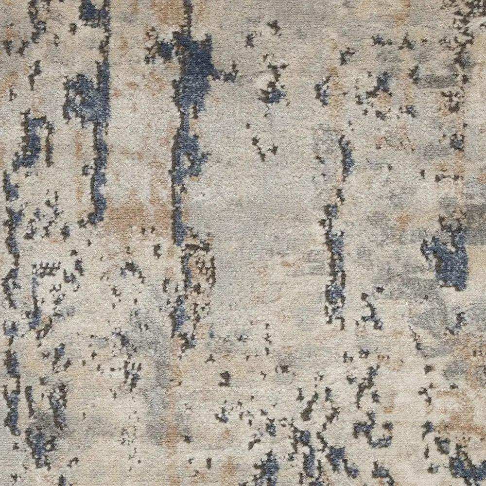 2' X 4' Beige And Grey Abstract Power Loom Non Skid Area Rug - Homeroots - Flyclothing LLC