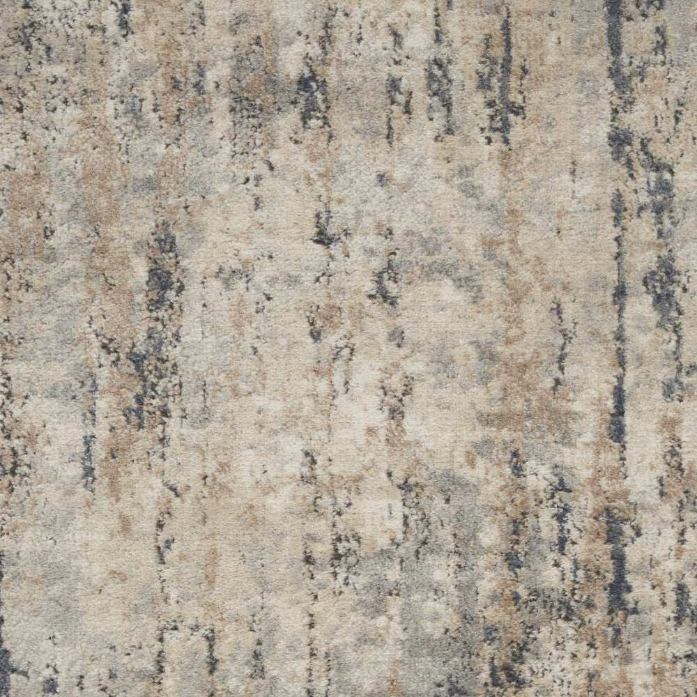3' X 5' Beige And Grey Abstract Power Loom Non Skid Area Rug - Homeroots - Flyclothing LLC