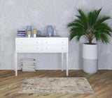 3' X 5' Beige And Grey Abstract Power Loom Non Skid Area Rug - Homeroots