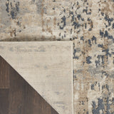 4' X 6' Beige And Grey Abstract Power Loom Non Skid Area Rug - Homeroots