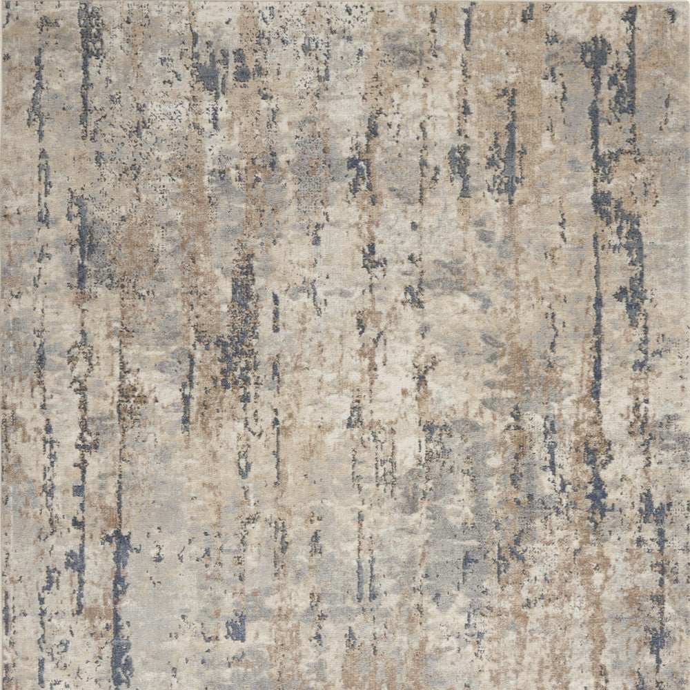 4' X 6' Beige And Grey Abstract Power Loom Non Skid Area Rug - Homeroots - Flyclothing LLC