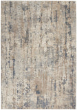 4' X 6' Beige And Grey Abstract Power Loom Non Skid Area Rug - Homeroots