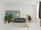 5' X 7' Beige And Grey Abstract Power Loom Non Skid Area Rug - Homeroots - Flyclothing LLC