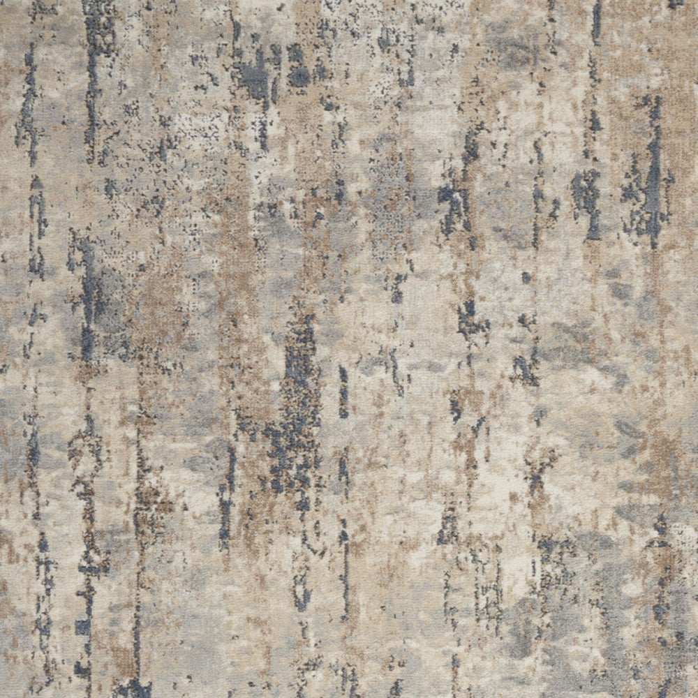 5' X 7' Beige And Grey Abstract Power Loom Non Skid Area Rug - Homeroots - Flyclothing LLC