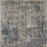 3' X 5' Blue And Beige Abstract Power Loom Distressed Non Skid Area Rug - Homeroots - Flyclothing LLC