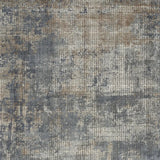 5' X 7' Blue And Beige Abstract Power Loom Distressed Non Skid Area Rug - Homeroots - Flyclothing LLC