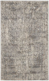3' X 5' Beige And Grey Abstract Power Loom Non Skid Area Rug