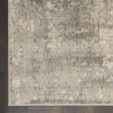 3' X 5' Beige And Grey Abstract Power Loom Non Skid Area Rug - Homeroots