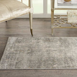 2' X 4' Beige And Grey Abstract Power Loom Non Skid Area Rug - Homeroots - Flyclothing LLC
