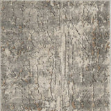 2' X 8' Beige And Grey Abstract Power Loom Non Skid Runner Rug - Homeroots - Flyclothing LLC