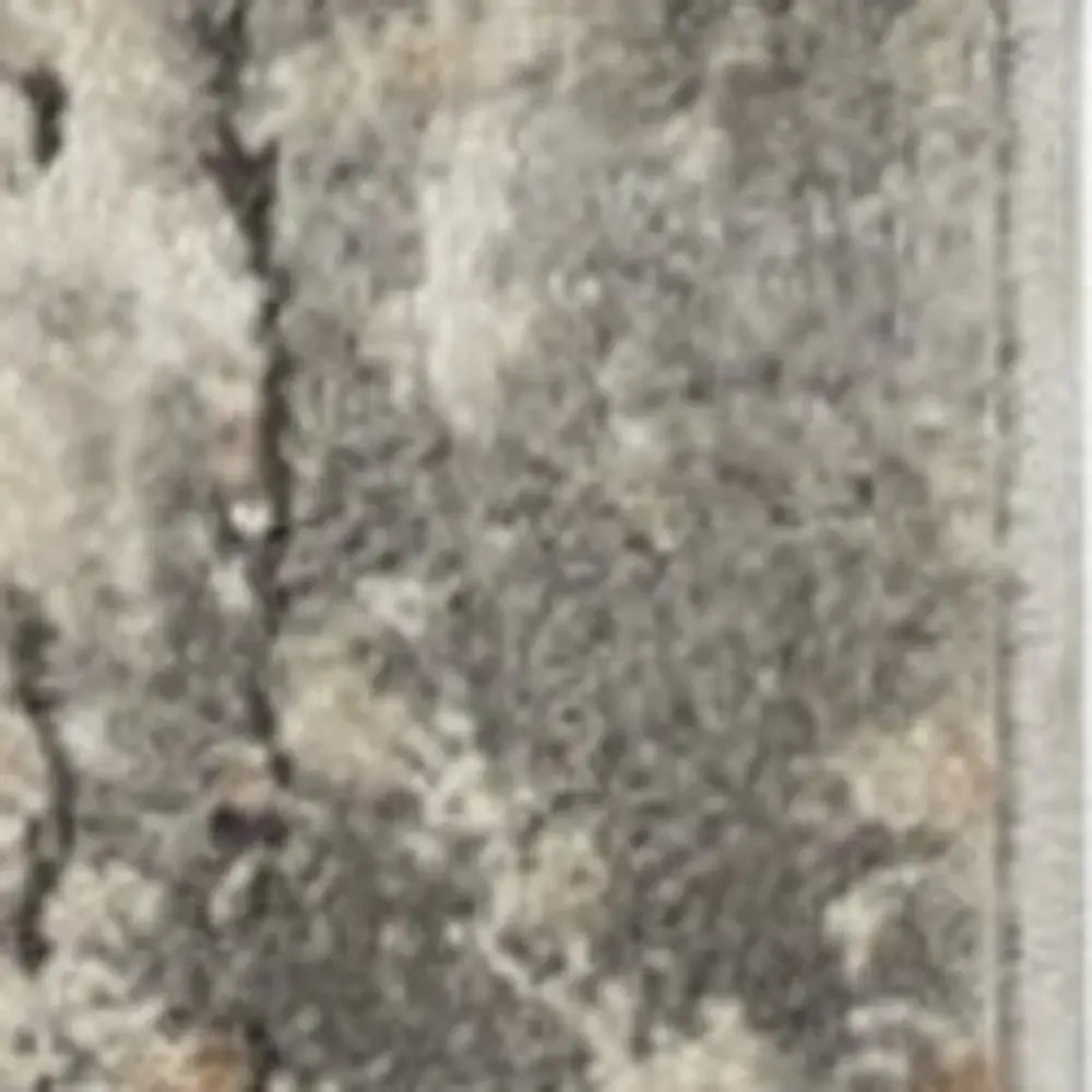2' X 8' Beige And Grey Abstract Power Loom Non Skid Runner Rug - Homeroots - Flyclothing LLC