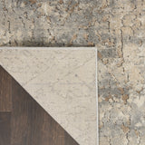 4' X 6' Beige And Grey Abstract Power Loom Non Skid Area Rug