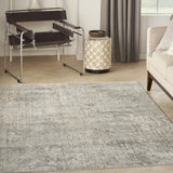 4' X 6' Beige And Grey Abstract Power Loom Non Skid Area Rug - Homeroots - Flyclothing LLC