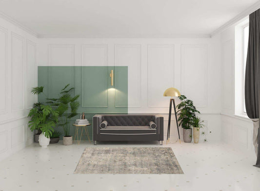 5' X 7' Beige And Grey Abstract Power Loom Non Skid Area Rug - Homeroots - Flyclothing LLC