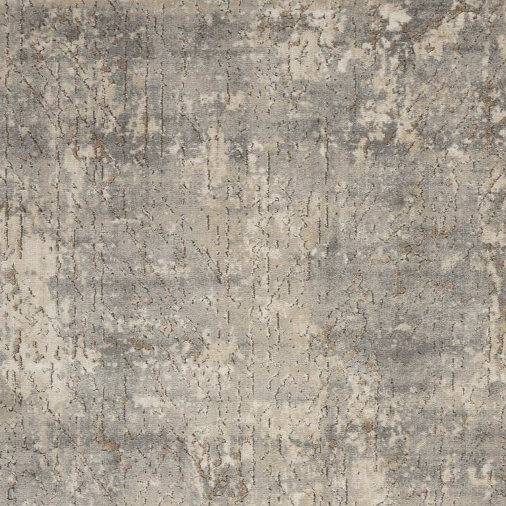 5' X 7' Beige And Grey Abstract Power Loom Non Skid Area Rug - Homeroots - Flyclothing LLC