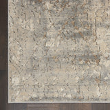 5' X 7' Beige And Grey Abstract Power Loom Non Skid Area Rug - Homeroots