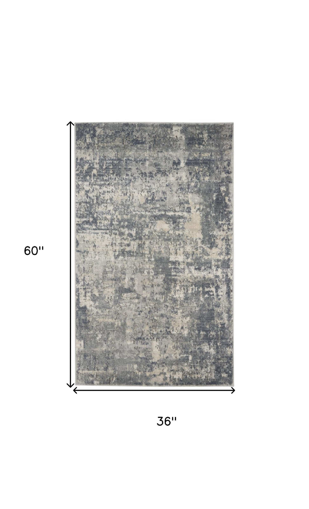 3' X 5' Beige And Grey Abstract Power Loom Non Skid Area Rug - Homeroots - Flyclothing LLC