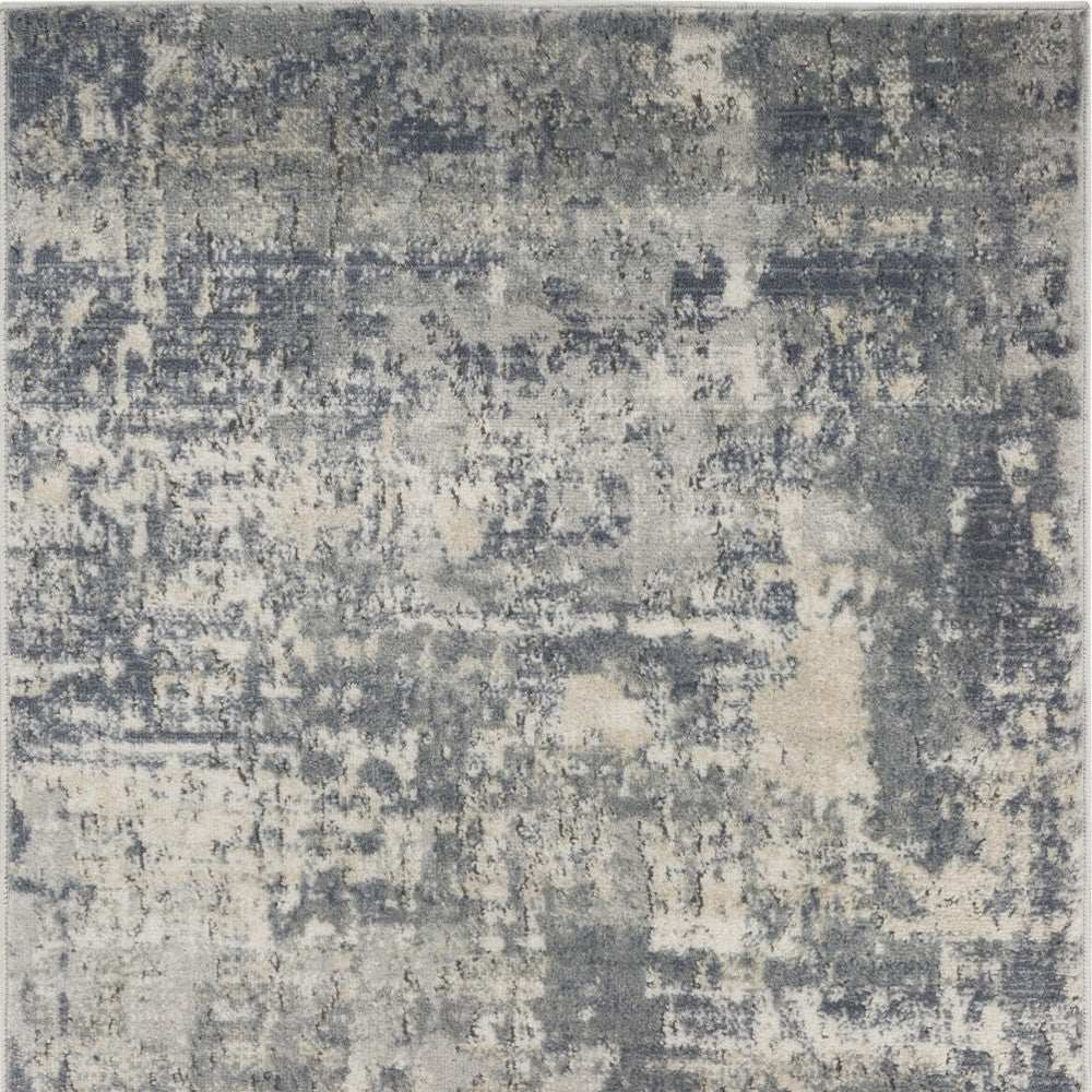 3' X 5' Beige And Grey Abstract Power Loom Non Skid Area Rug - Homeroots - Flyclothing LLC