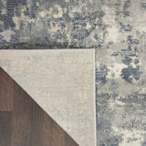 2' X 8' Grey And Beige Abstract Power Loom Non Skid Runner Rug - Homeroots - Flyclothing LLC