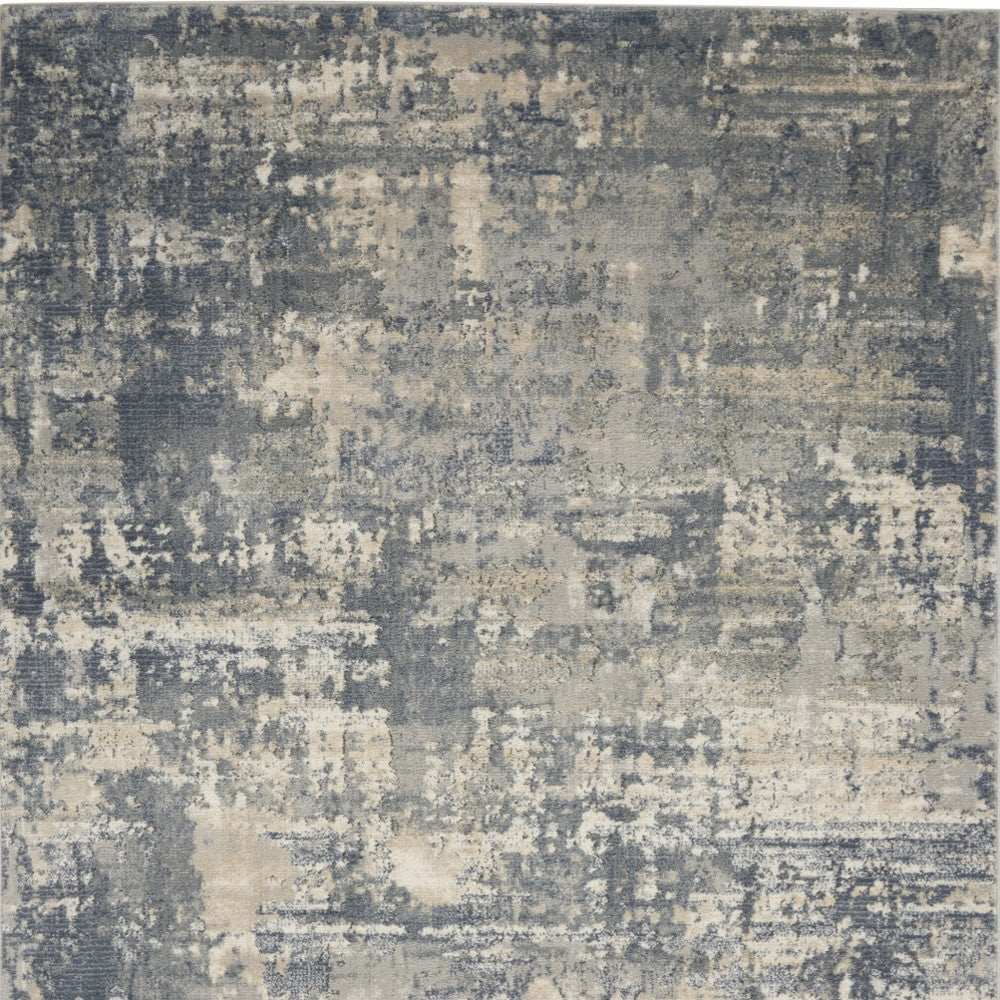 4' X 6' Grey And Beige Abstract Power Loom Non Skid Area Rug - Homeroots - Flyclothing LLC