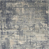 5' X 7' Grey And Beige Abstract Power Loom Non Skid Area Rug - Homeroots