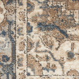 4' X 6' Beige And Grey Oriental Power Loom Non Skid Area Rug - Homeroots - Flyclothing LLC