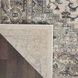 2' X 4' Ivory And Grey Oriental Non Skid Area Rug - Homeroots