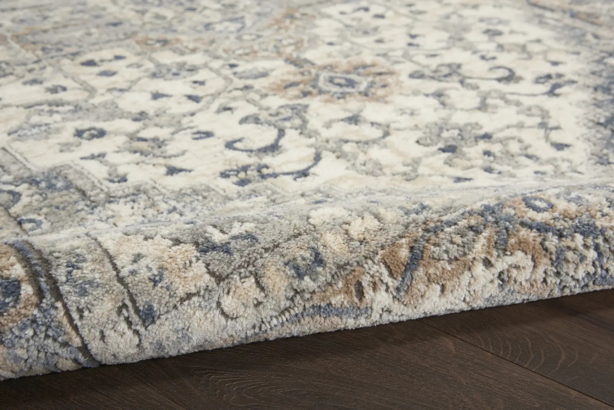 4' X 6' Ivory And Grey Oriental Power Loom Non Skid Area Rug - Homeroots - Flyclothing LLC