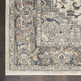 4' X 6' Ivory And Grey Oriental Power Loom Non Skid Area Rug - Homeroots - Flyclothing LLC