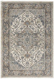 4' X 6' Ivory And Grey Oriental Power Loom Non Skid Area Rug - Homeroots - Flyclothing LLC