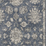3' X 5' Blue And Beige Oriental Power Loom Non Skid Area Rug - Homeroots - Flyclothing LLC